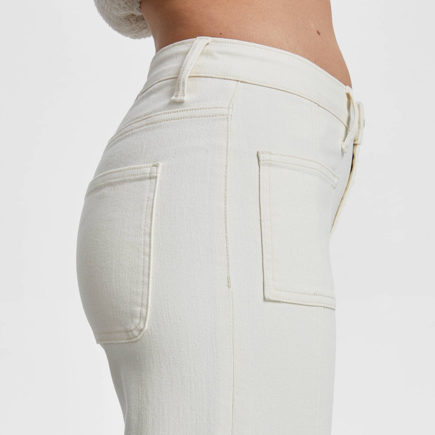 Mid Rise Wide Leg Utility Pants