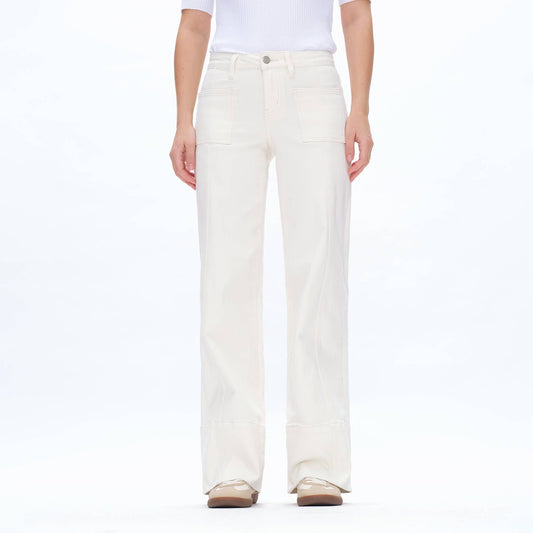 Mid Rise Wide Leg Utility Pants