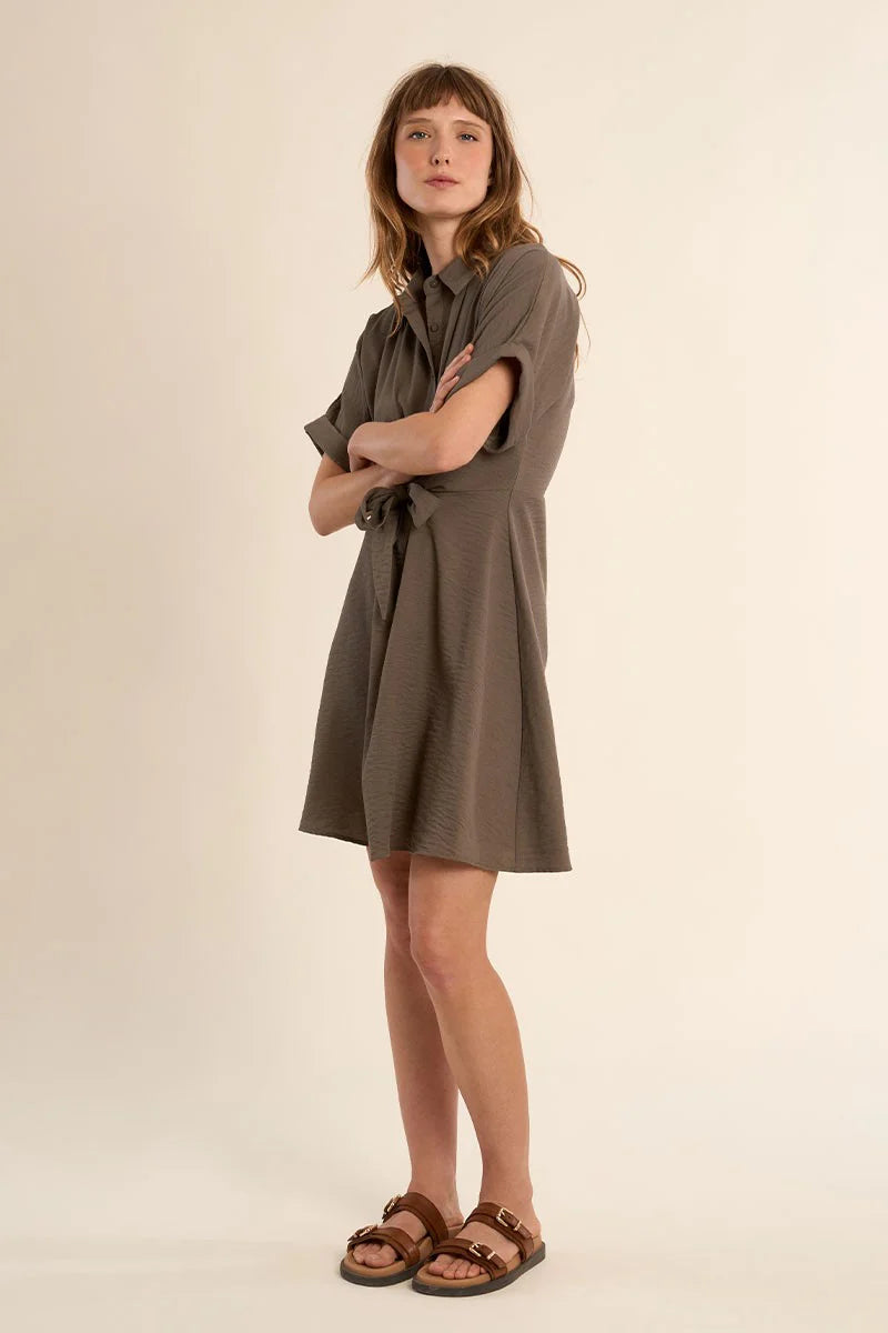 Olive Tied Midi