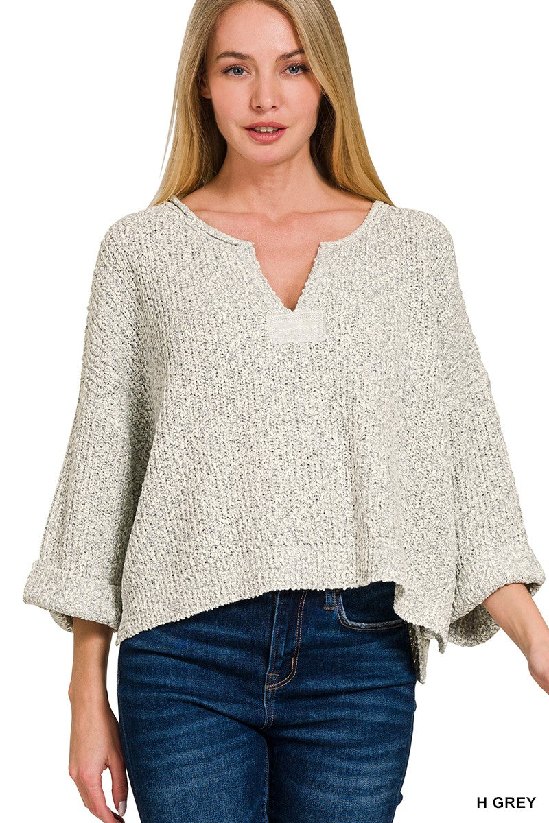 Patched Sweater - 2 Colors