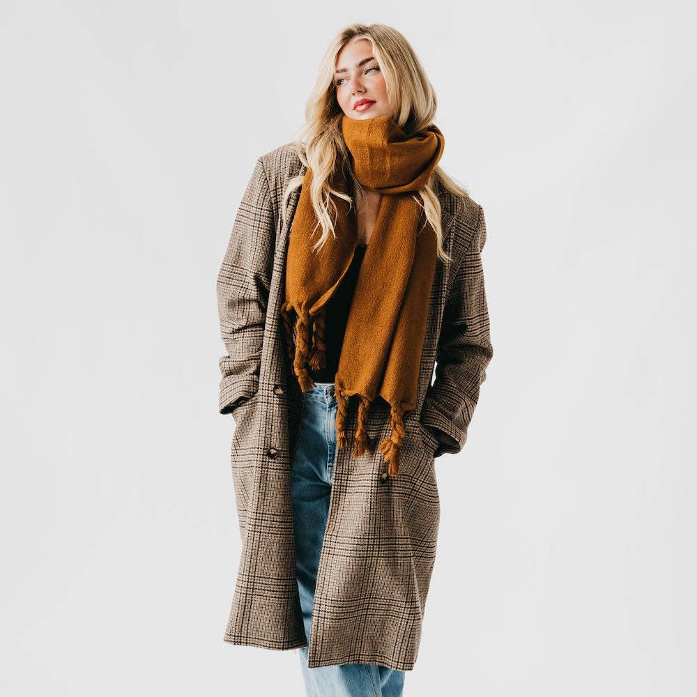 Twyla Twisted Tassel Scarf: 3 Colors