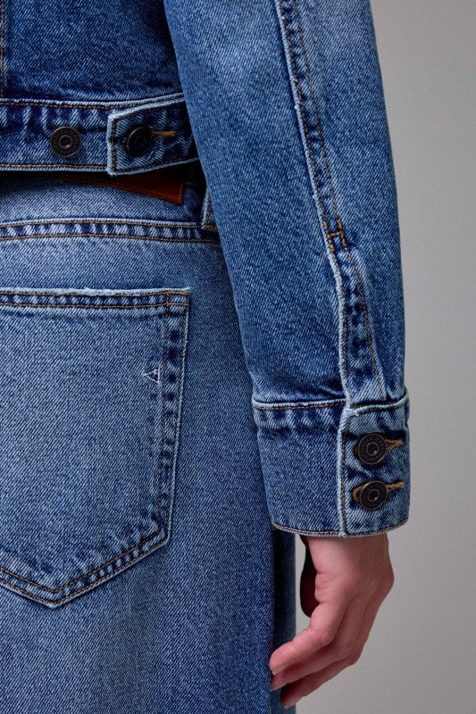 Pearl Embellished Trucker Jacket