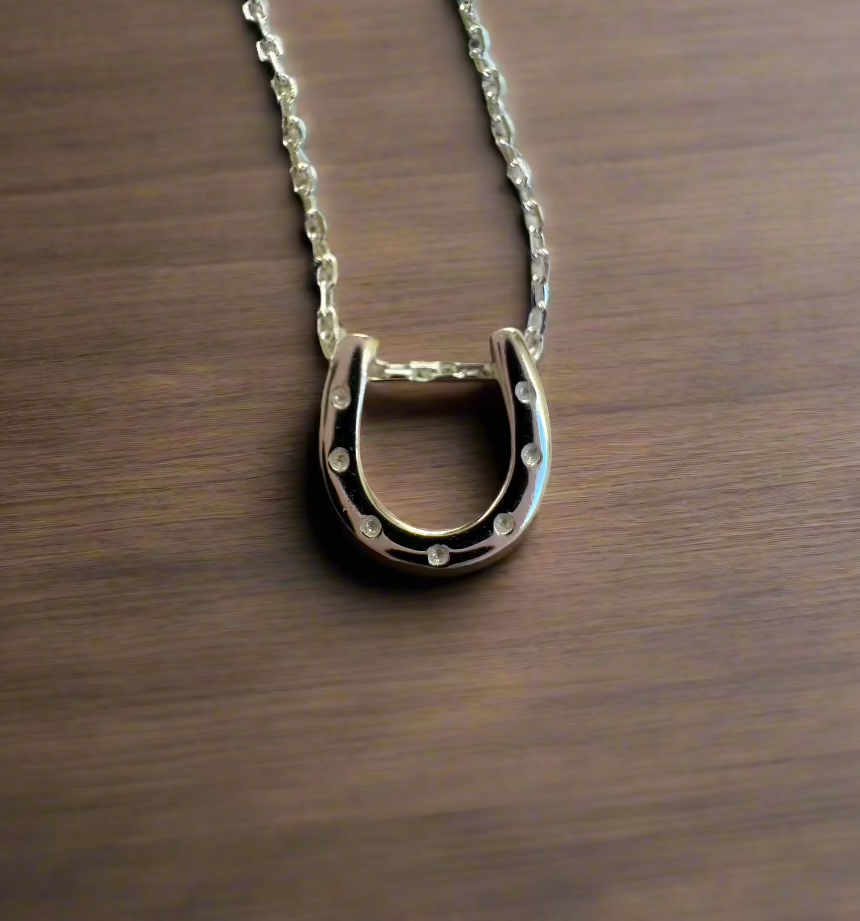 Lucky Horseshoe Necklace- Gold or Silver