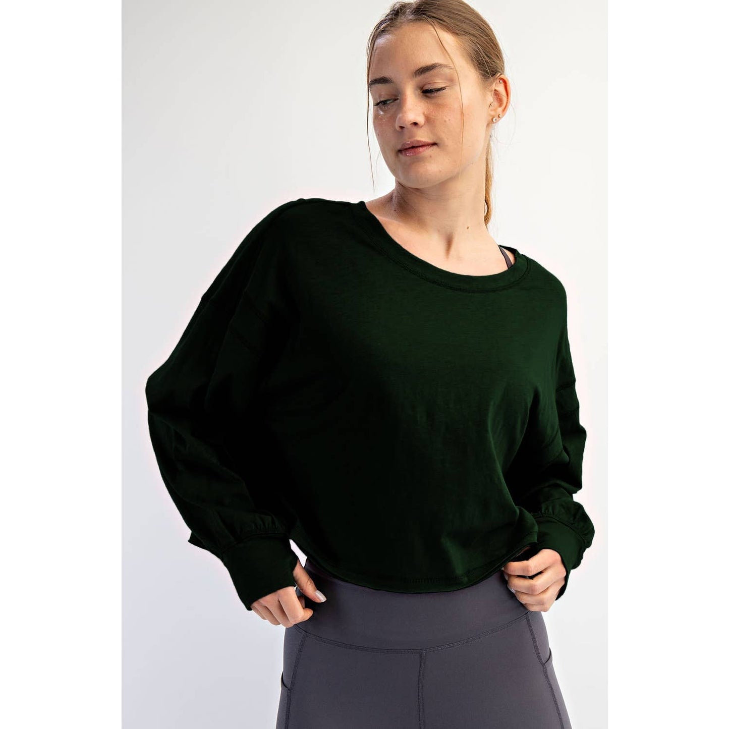 Cotton Slub Open Back Tee - Multiple colors