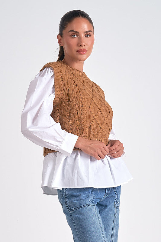 Layered Look Sweater