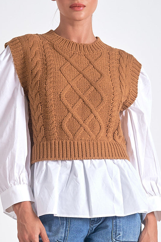Layered Look Sweater
