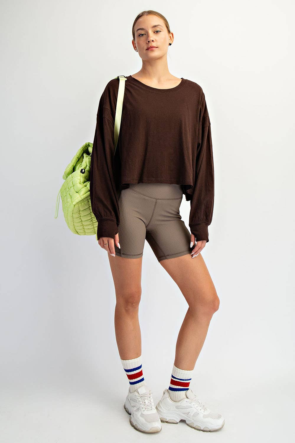 Cotton Slub Open Back Tee - Multiple colors