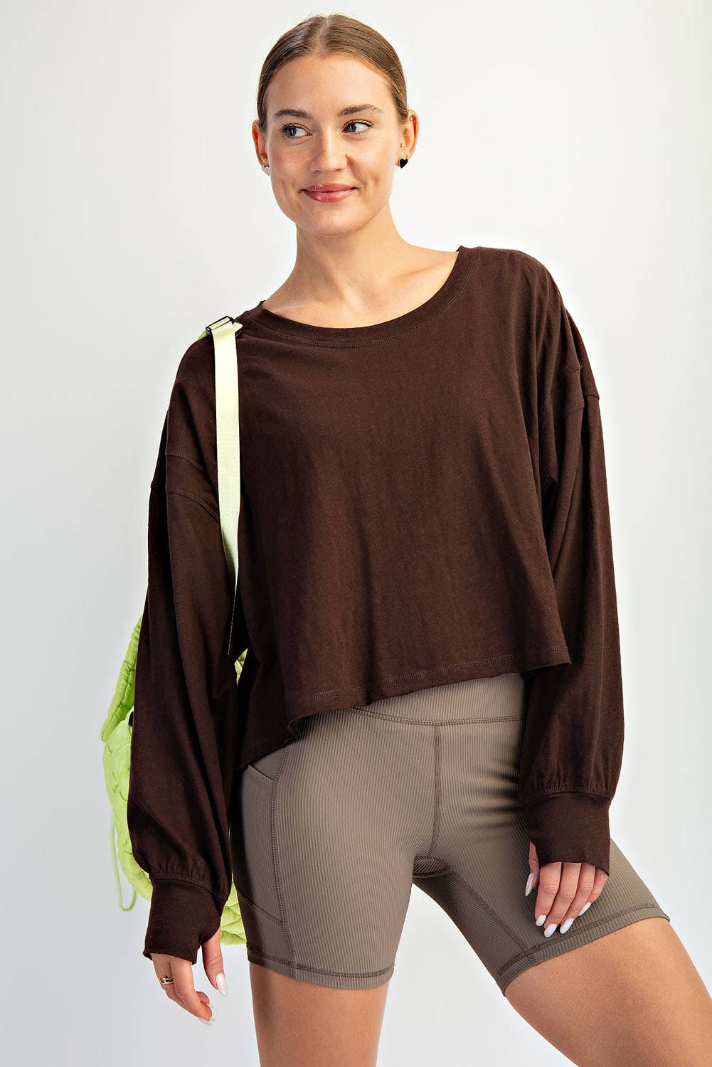 Cotton Slub Open Back Tee - Multiple colors