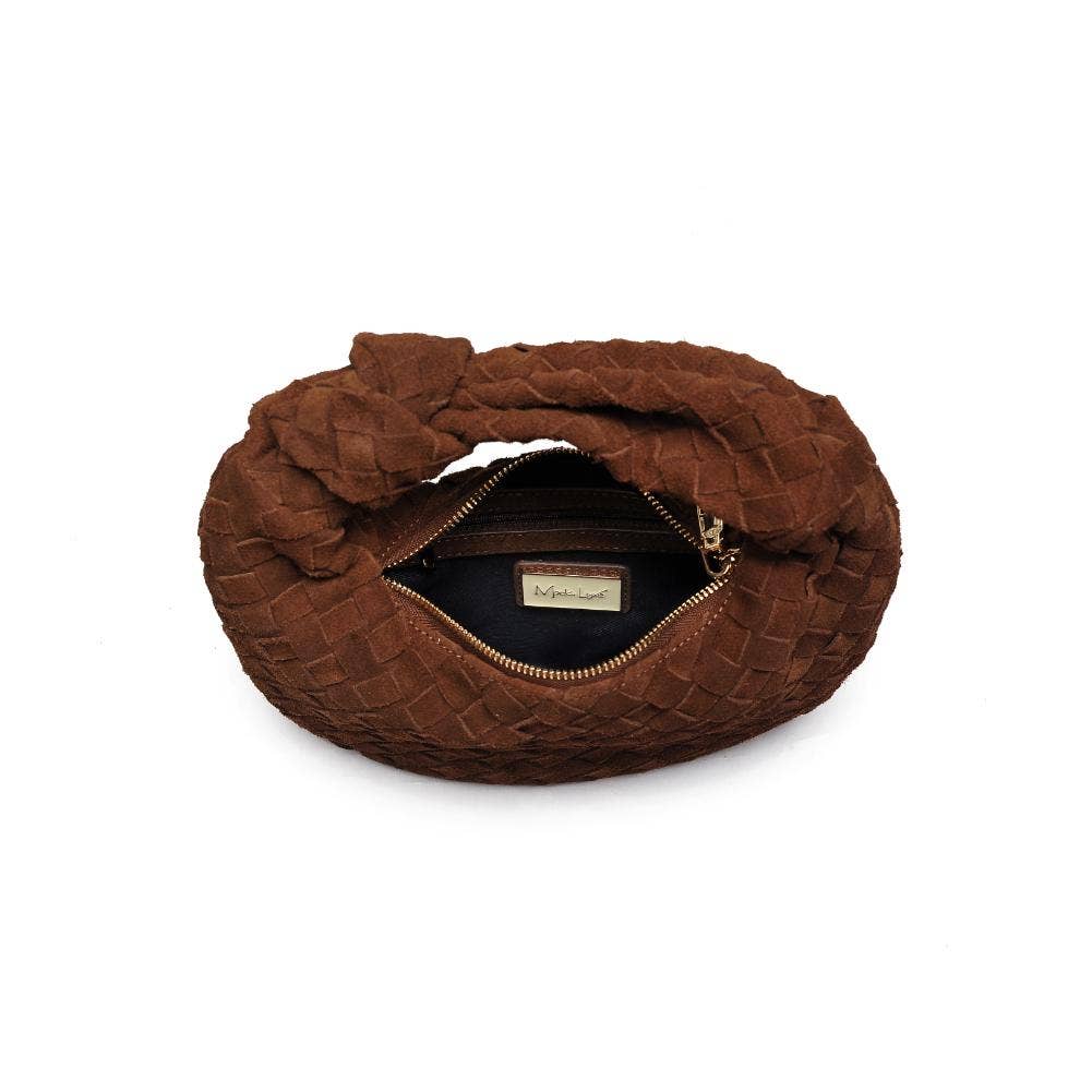 Autumn Woven Genuine Suede Leather Bag