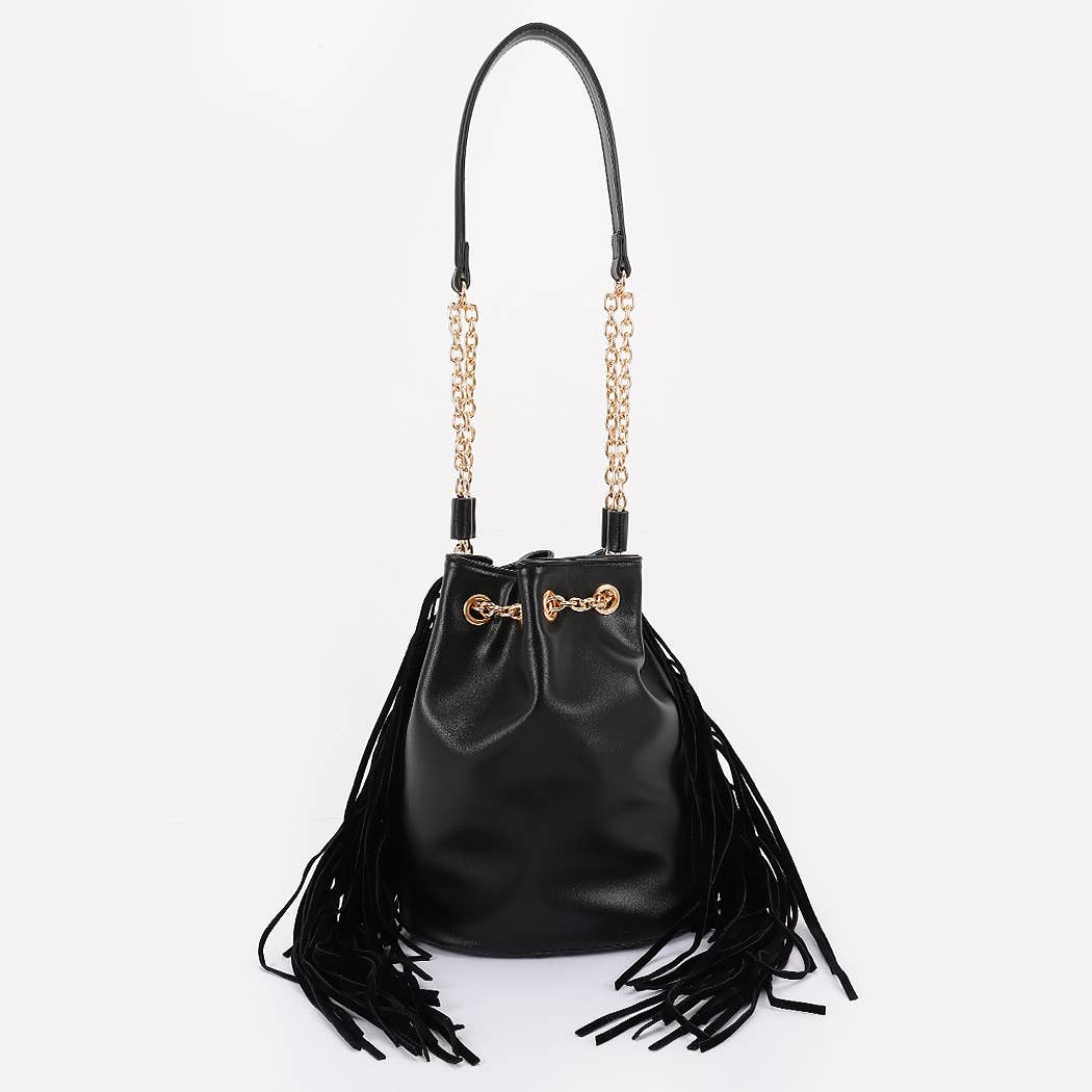 Teal Fringe Bag