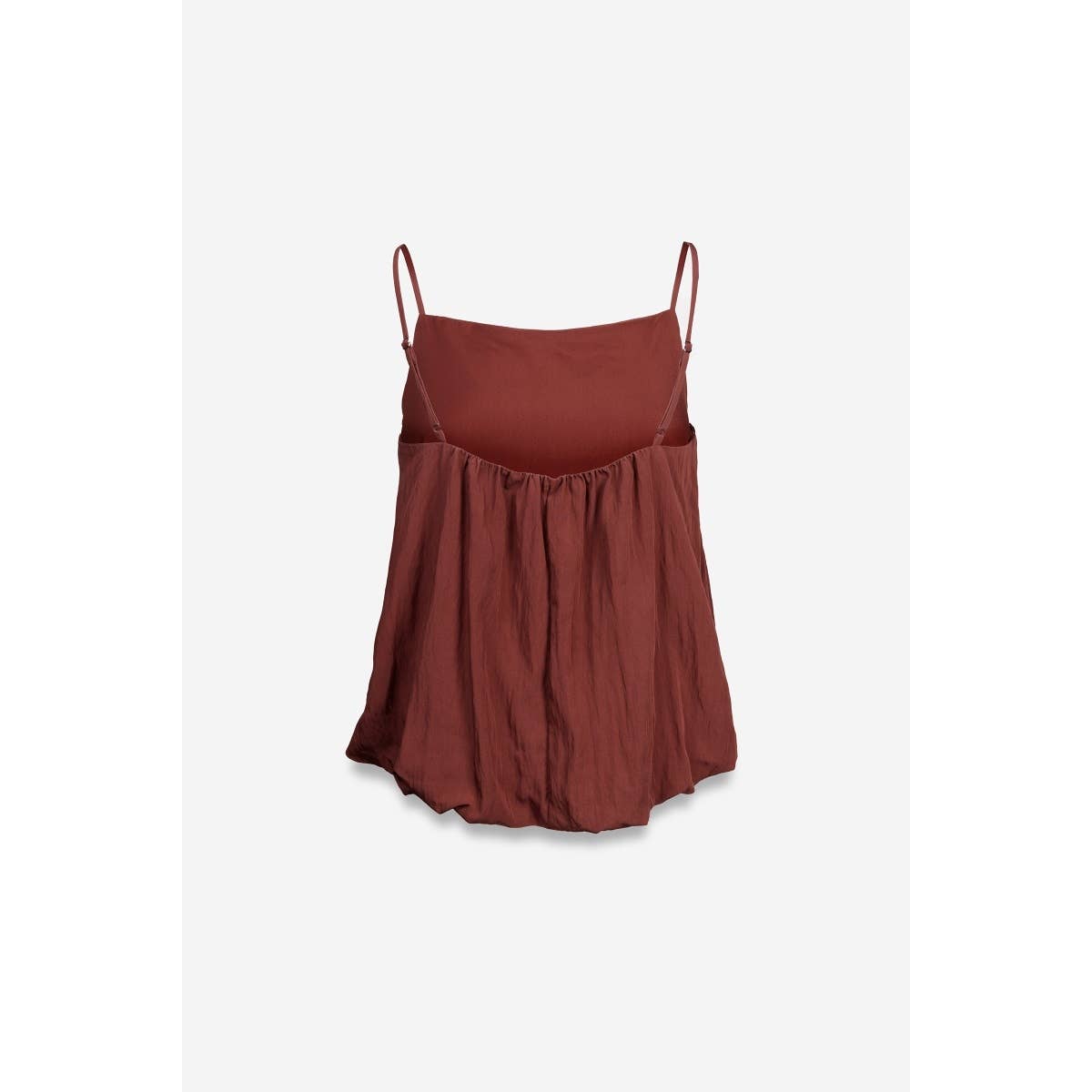 Billowy Cami Top With Bubble Hem