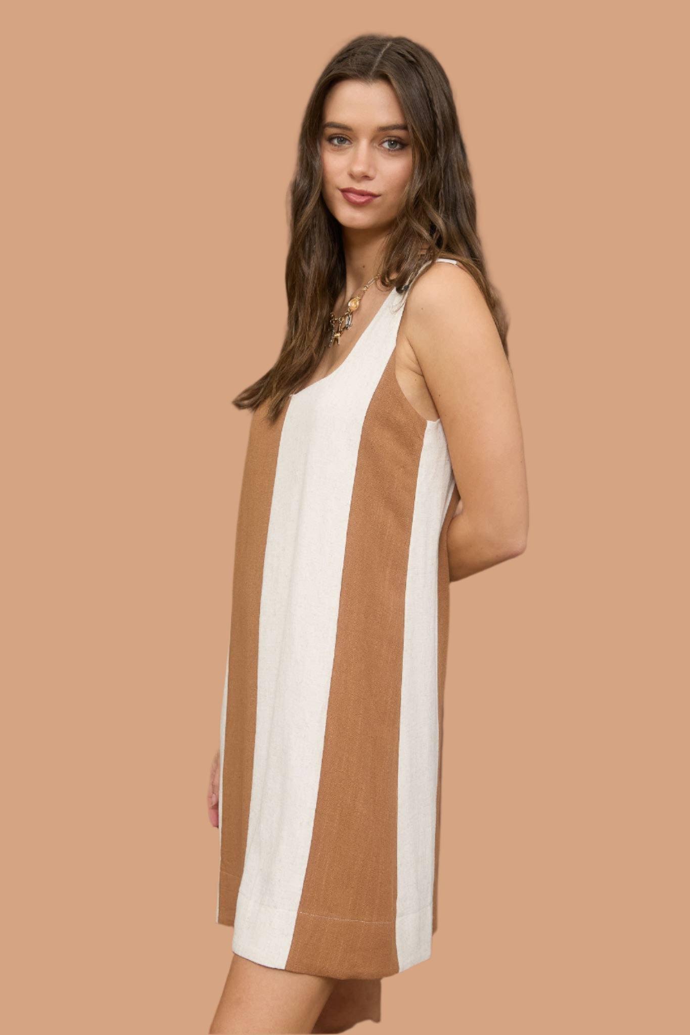 Dunes Striped Linen Dress