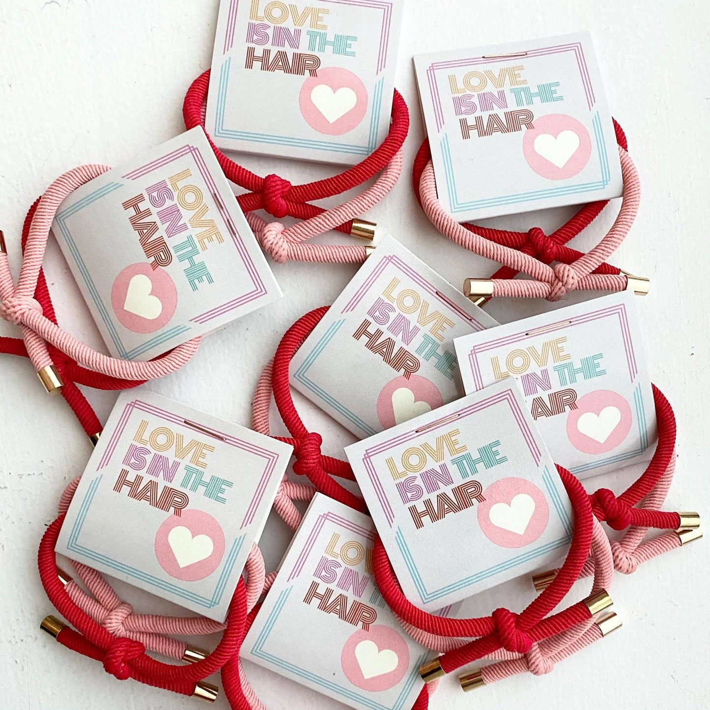 "Love is in the Hair" Hair Tie Set