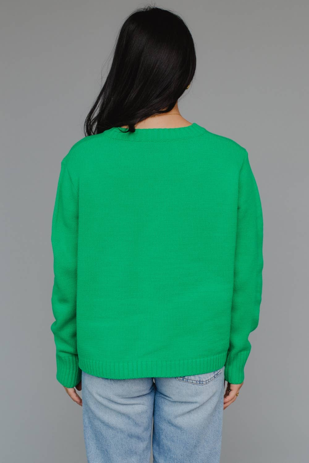 Green & Yellow Apres Sweater