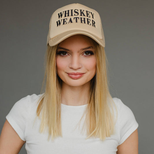 Tan & Black Whiskey Weather Trucker Hat