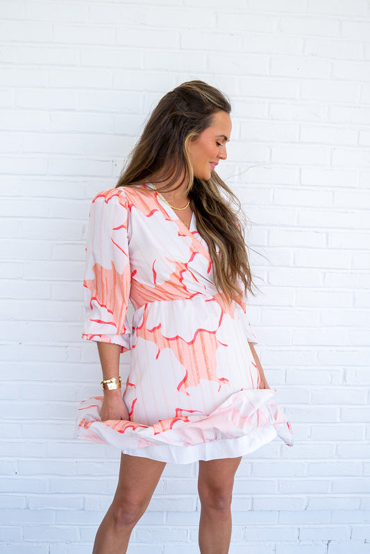 Banks Dress - Coral