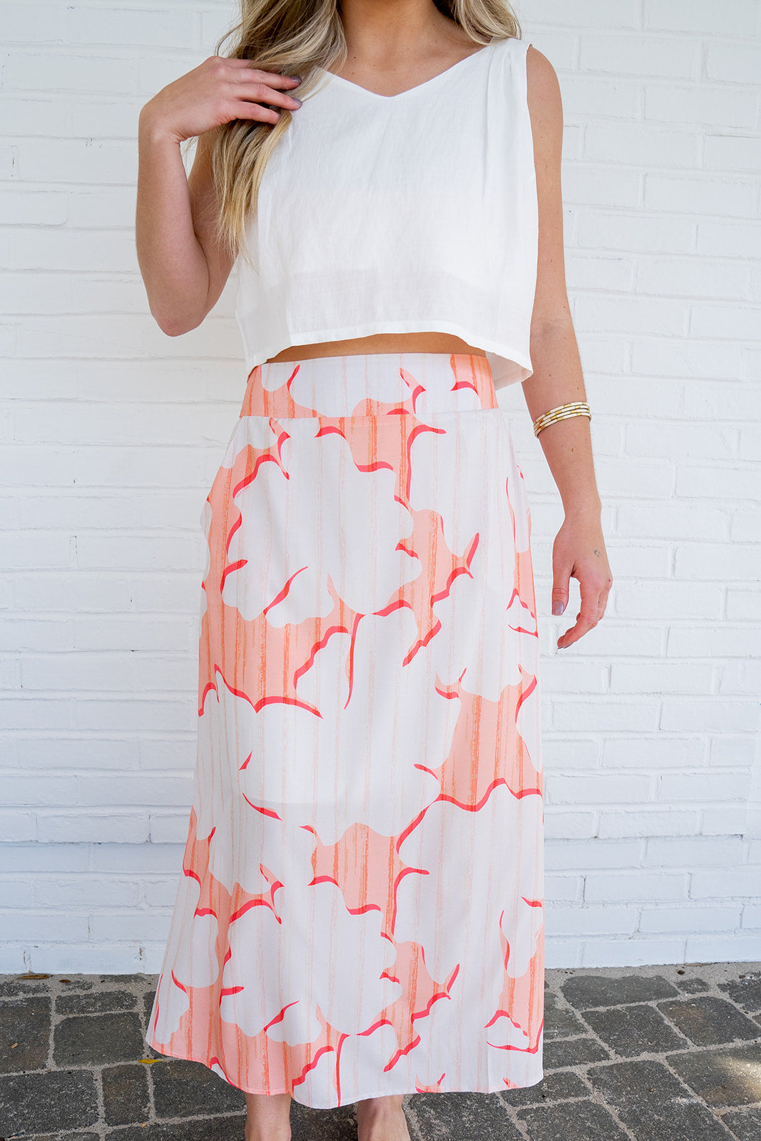 Lea Island Skirt - Coral