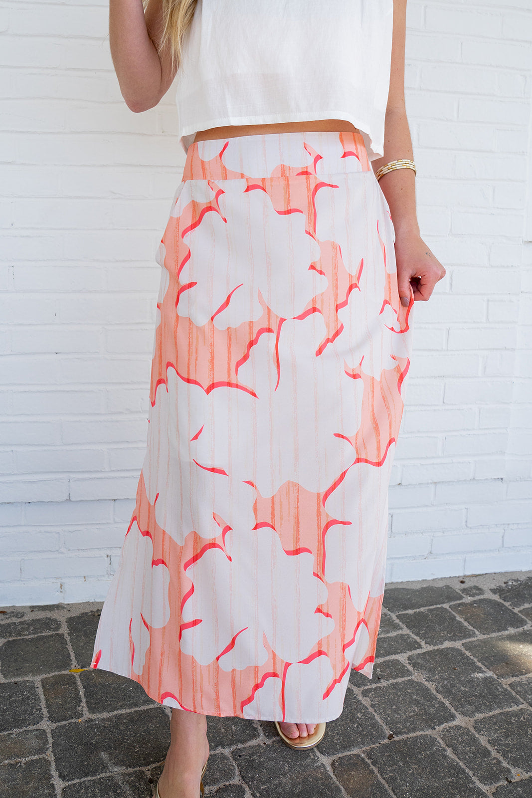 Lea Island Skirt - Coral