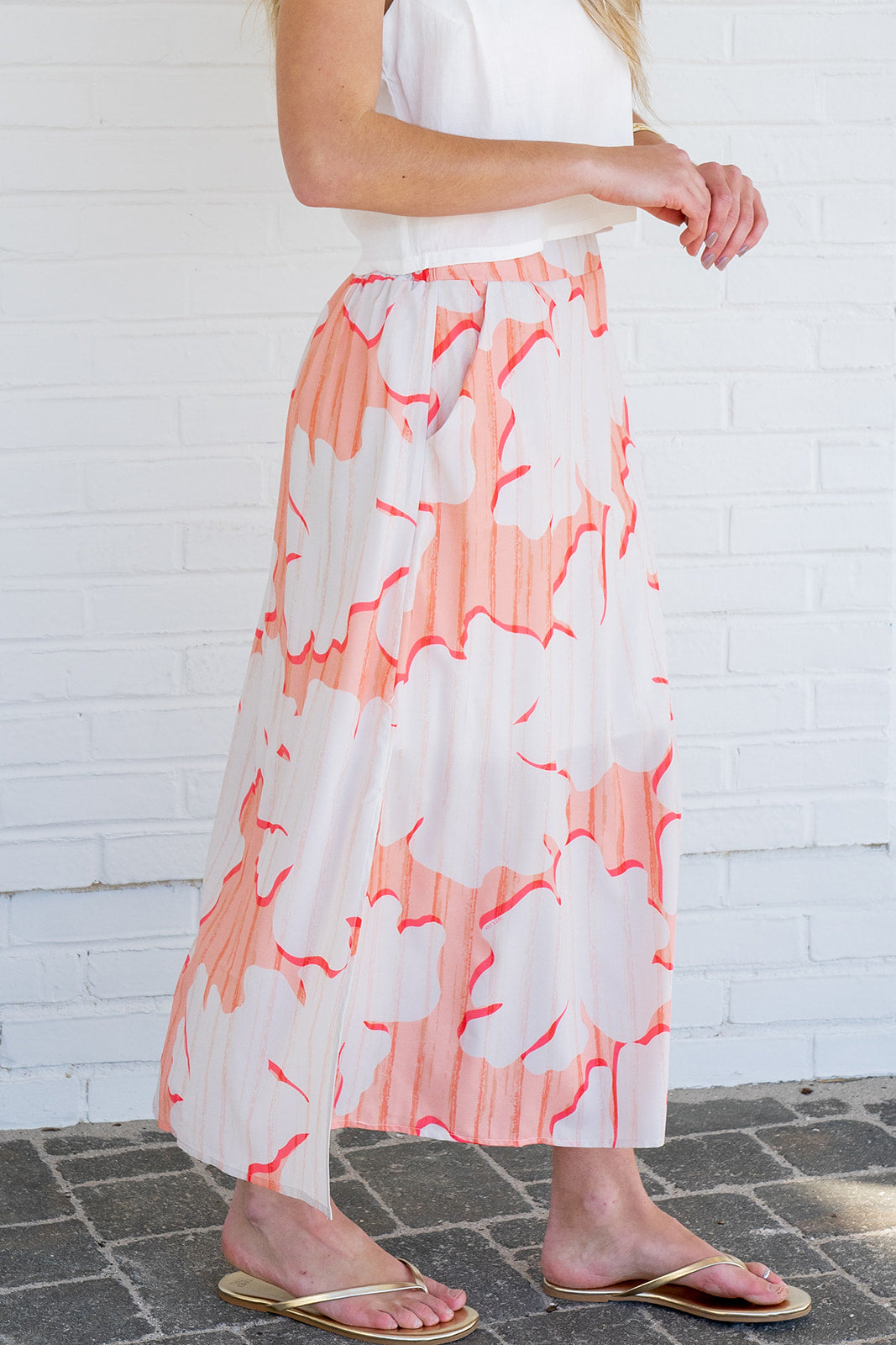 Lea Island Skirt - Coral