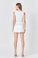 Double Side Slit Skort