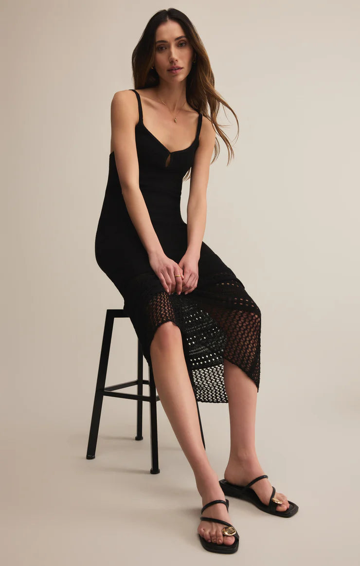 Callahan Crochet Midi Dress