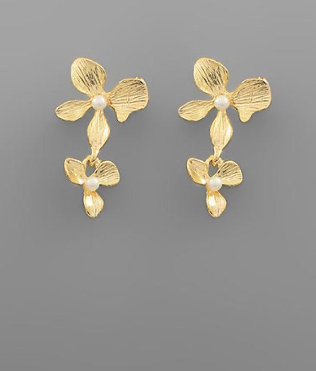 Double Flower Earring