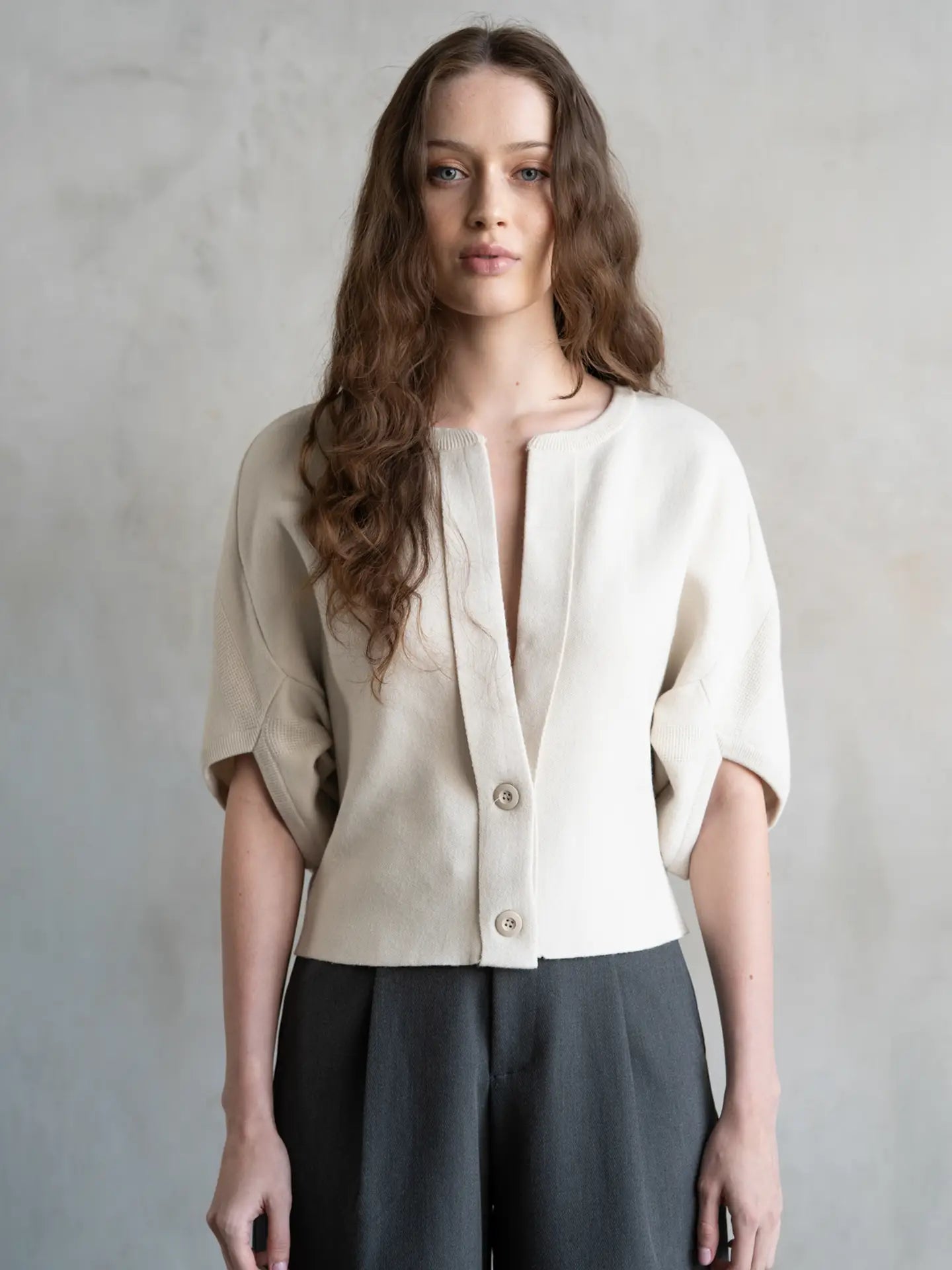 Double Button Cardigan