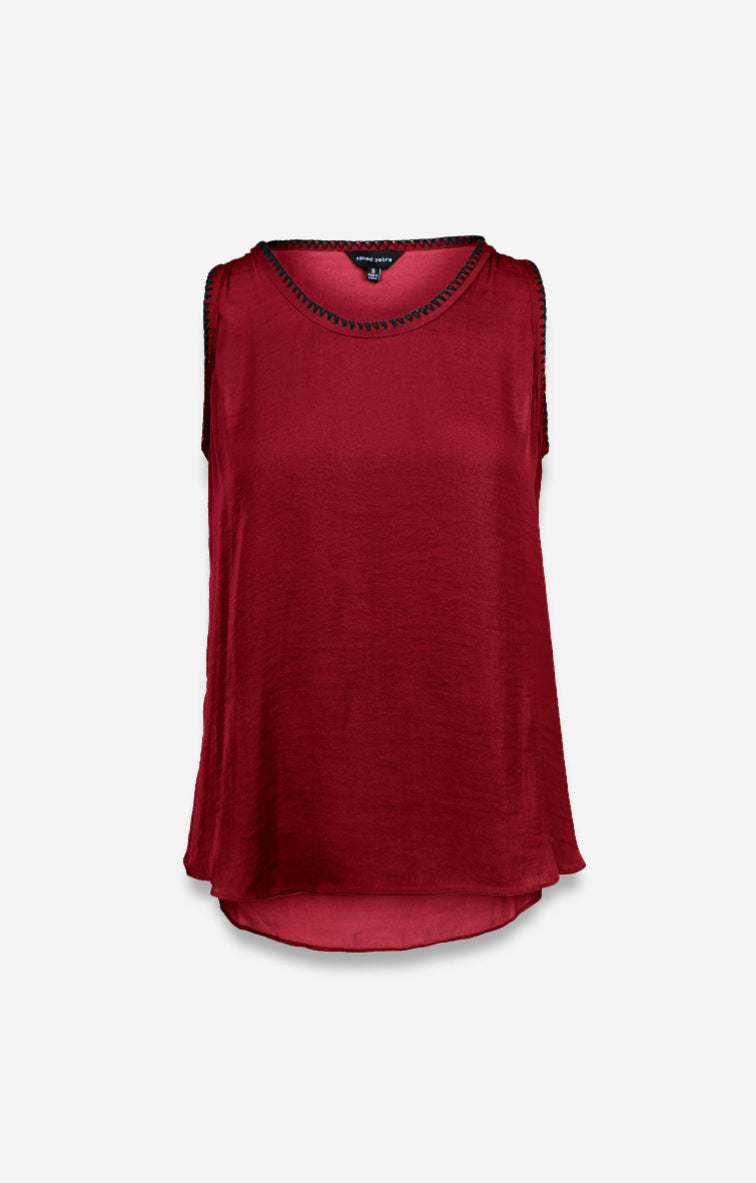 Whipstitch Crimson Tank