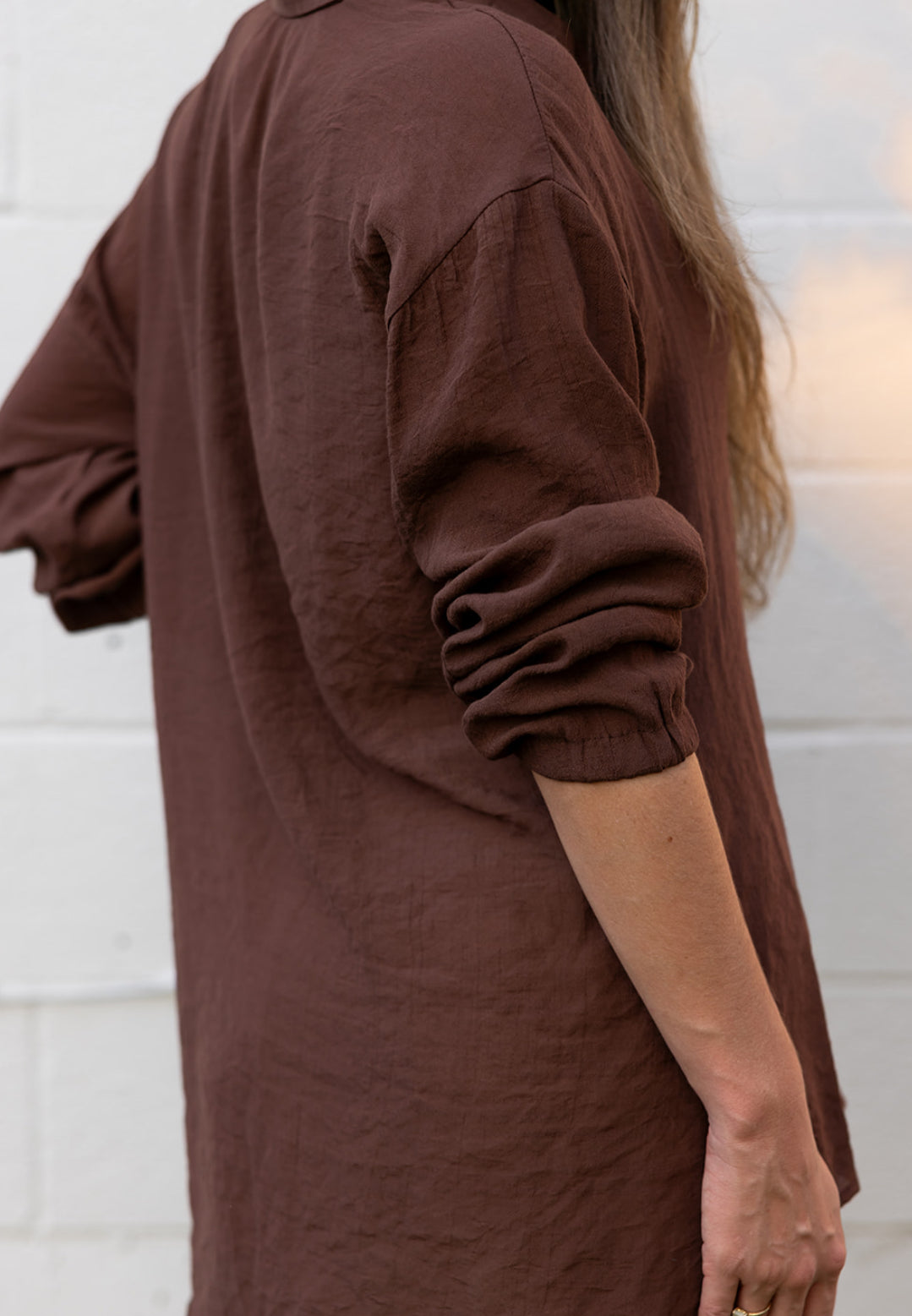 Channel Blvd. Blouse - Chocolate