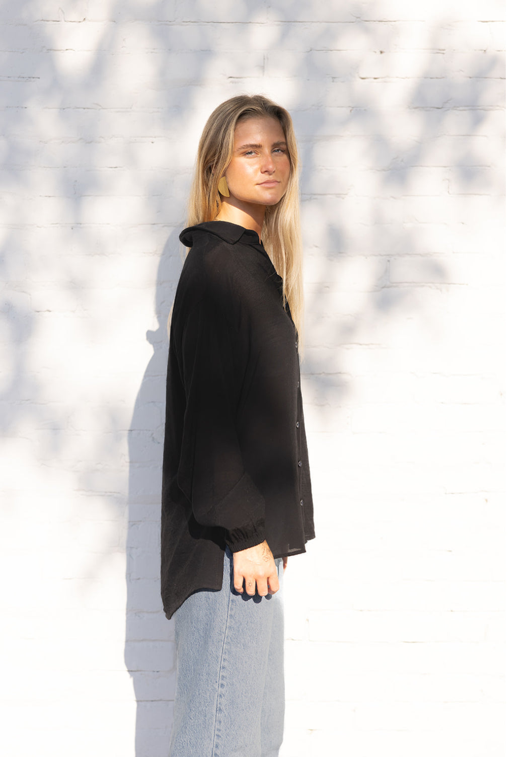 Channel Blvd. Blouse - Black