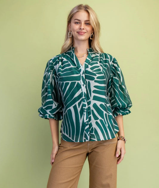 Trent Blouse - Forrest Mix