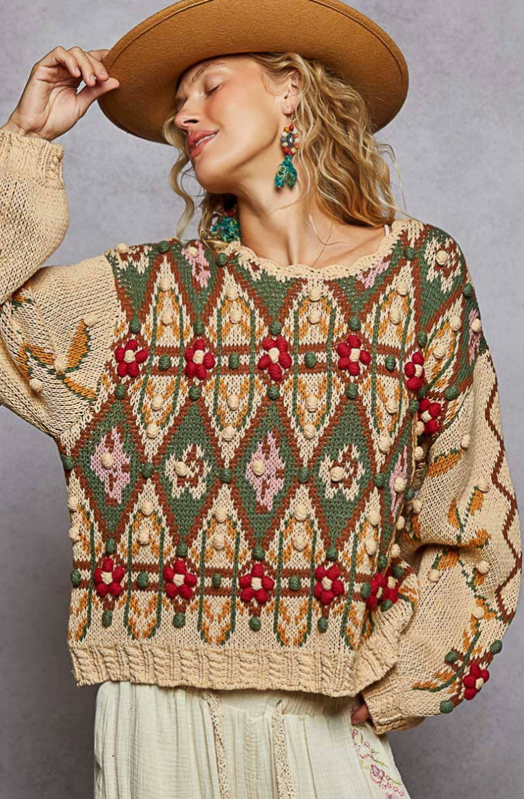 Mocha Mousse 3D Sweater
