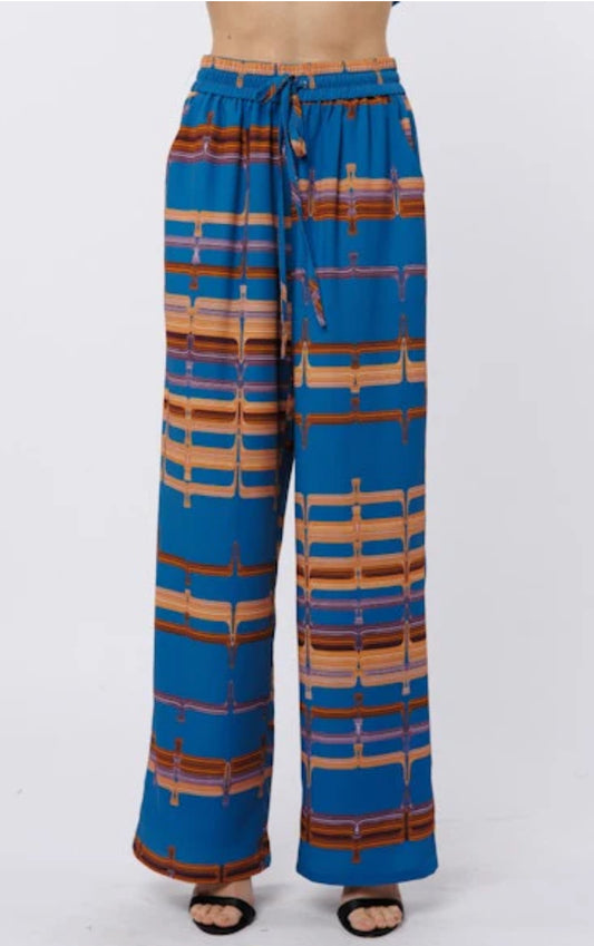 Abstract Drawstring Pant