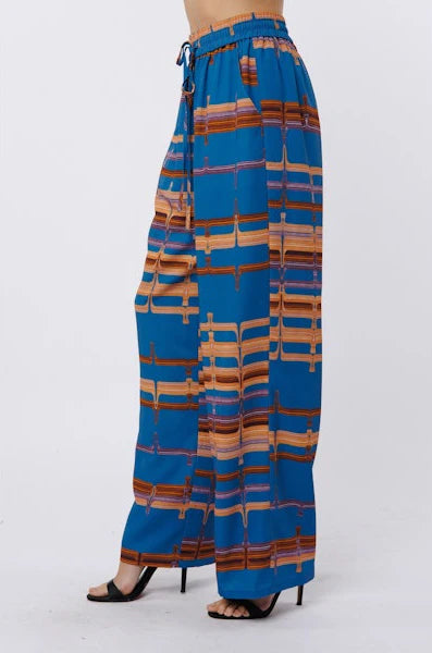Abstract Drawstring Pant