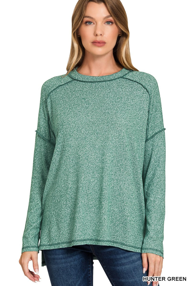 Exposed Seam Tee - Multiple Colors