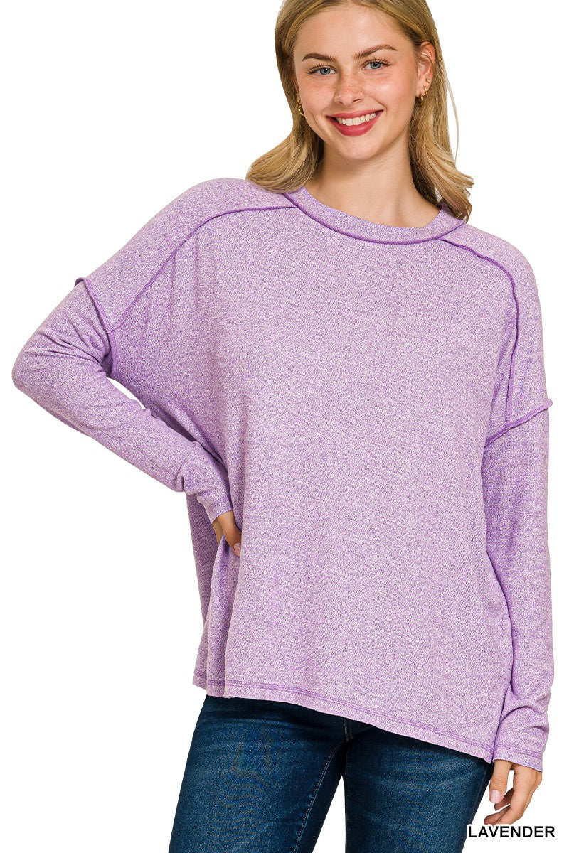 Exposed Seam Tee - Multiple Colors