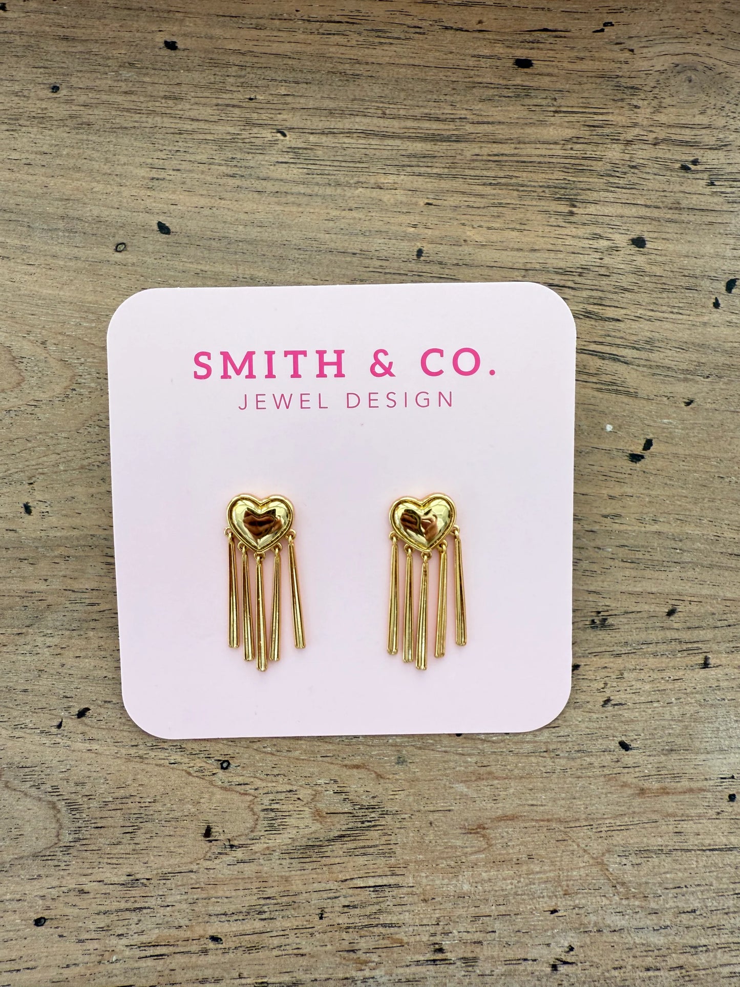 Lagos Heart Tassel Earrings - 4 Colors