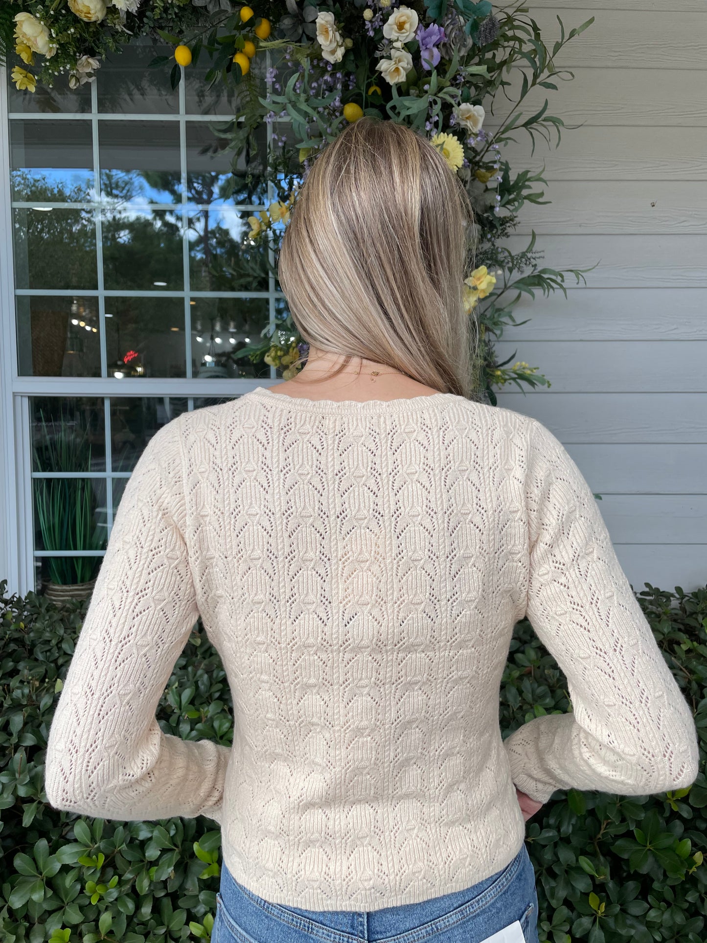 Pointelle Cardigan