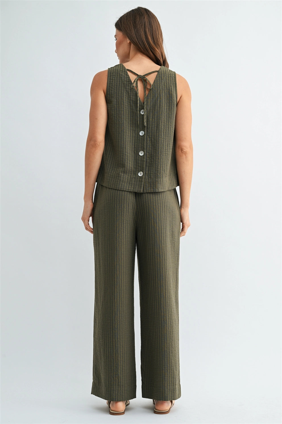 Olivia Button Back Tank