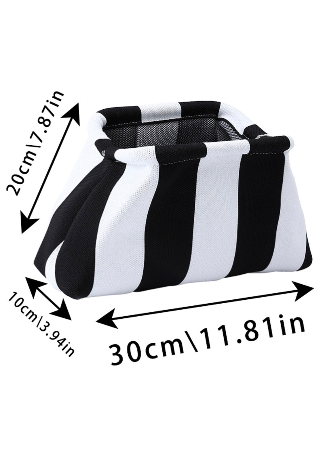 Striped Clasp Clutch - Variety