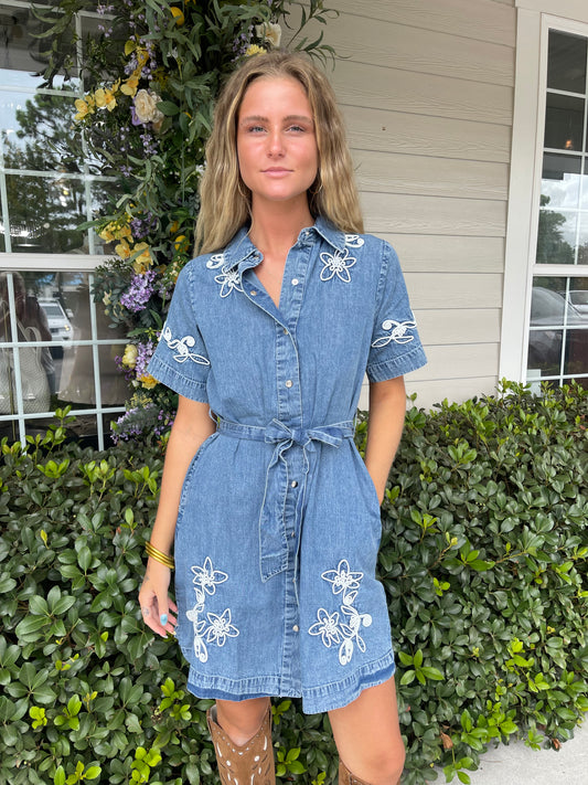 Selma Dress Embroidered