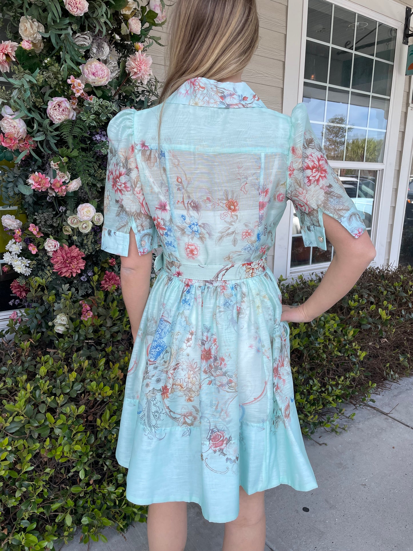 Beulah Mint To Be Mini Dress