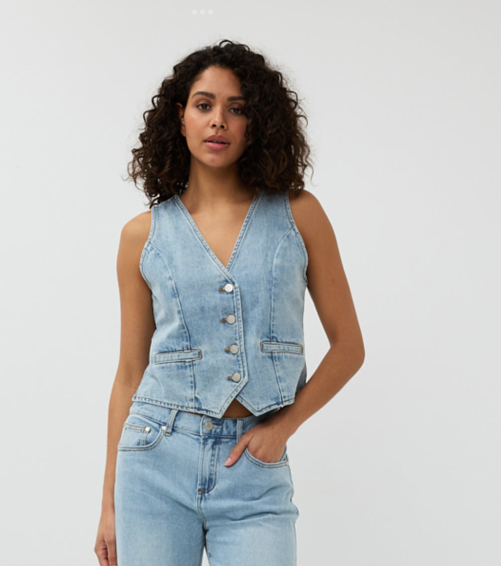 Blue Denim Vest