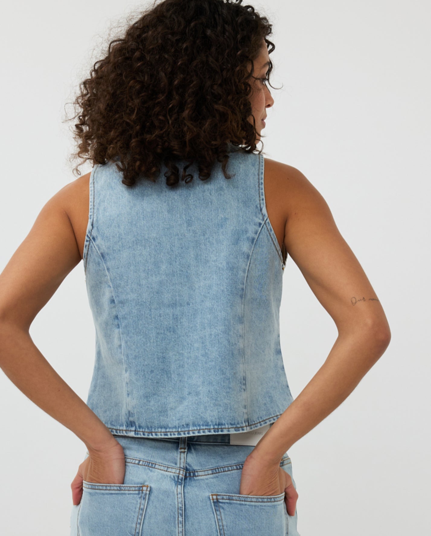 Blue Denim Vest