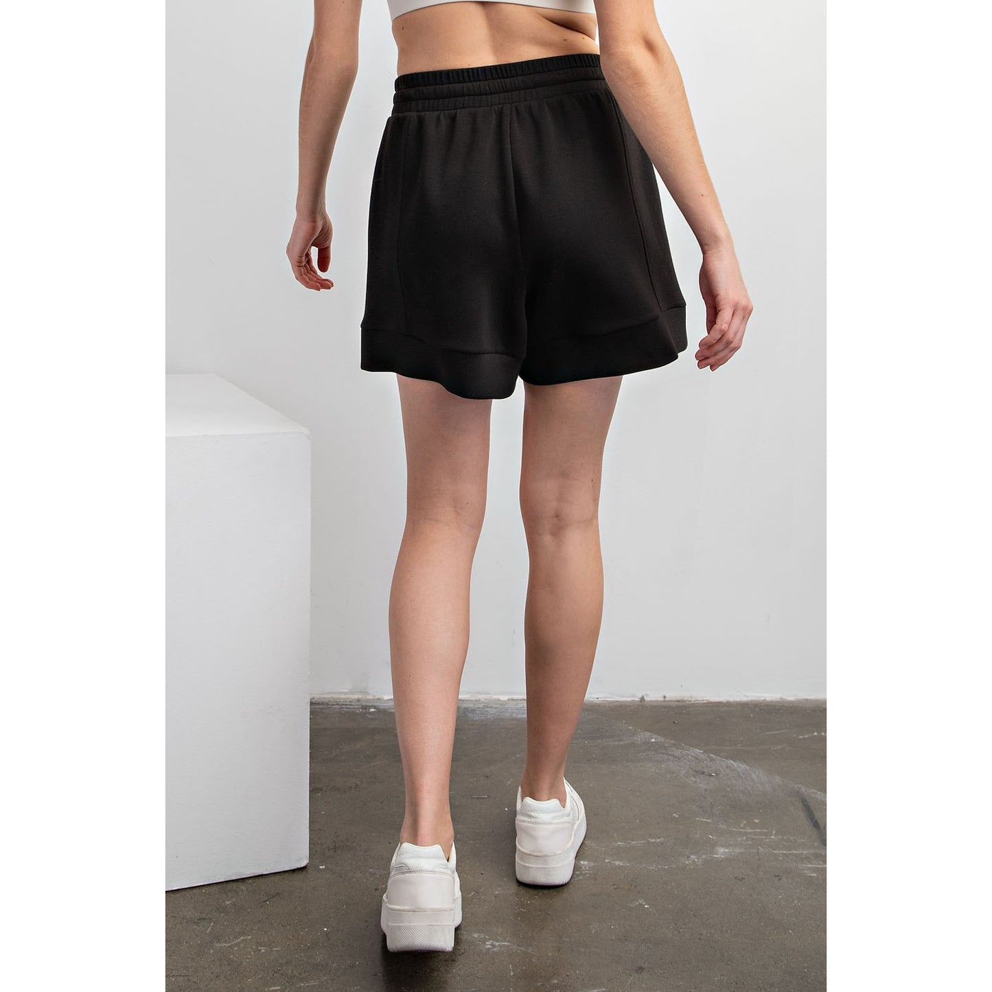 Modal Black Casual Short