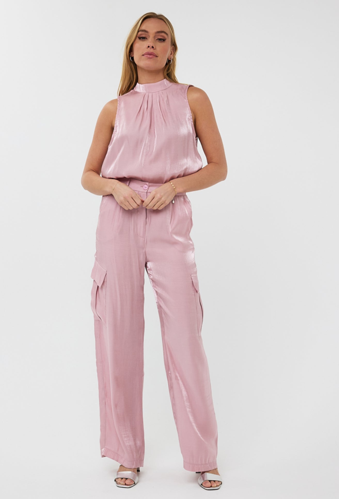 Pastel Pink Halter Top