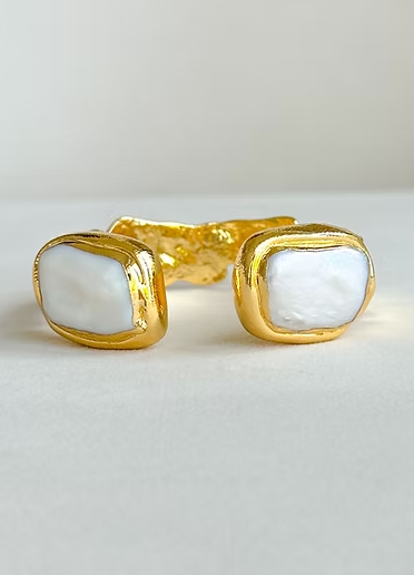 Mist Medium Cuff - Pearl