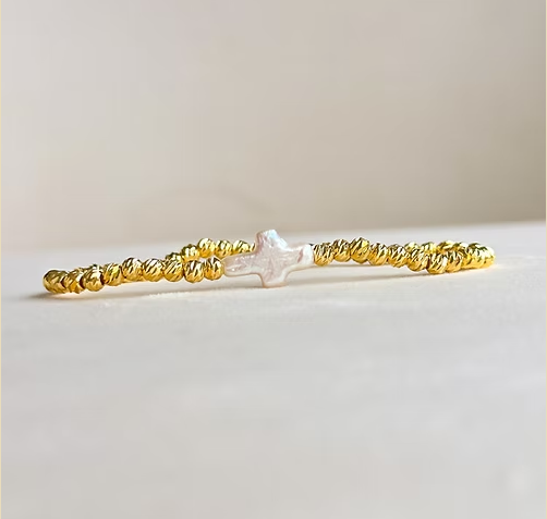 Beam Bracelet With Cross