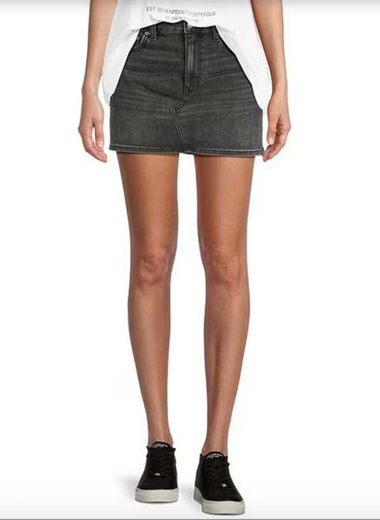 Malibu Mini Skirt - Black Wash