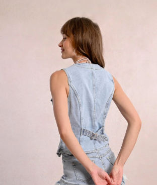 Clarrisa Denim Vest